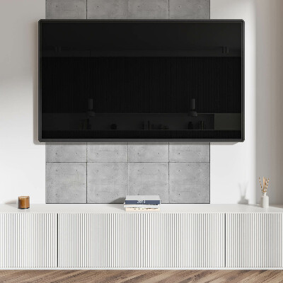 Panou decorativ perete dreptunghiular Beton brut într-un stil minimalist