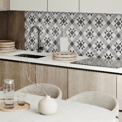 Panou decorativ perete dreptunghiular Model geometric cu motiv de stea