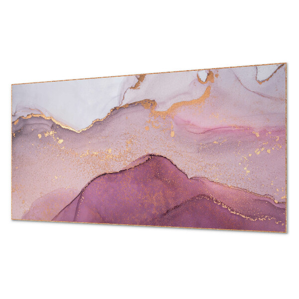 Panou decorativ dreptunghiular Peisaj abstract cu forme ondulate