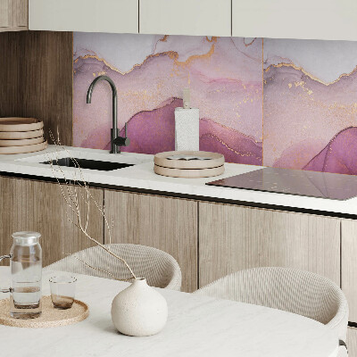 Panou decorativ dreptunghiular Peisaj abstract cu forme ondulate