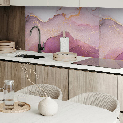 Panou decorativ dreptunghiular Peisaj abstract cu forme ondulate