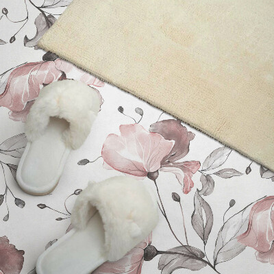 Panou decorativ perete dreptunghiular Motiv floral în stil acuarelă