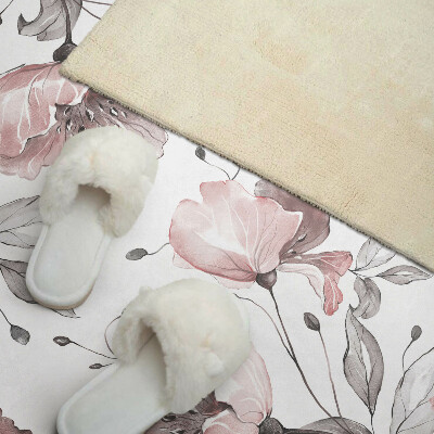 Panou decorativ perete dreptunghiular Motiv floral în stil acuarelă