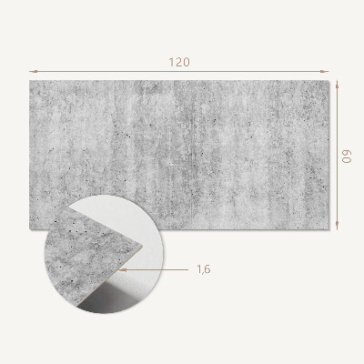 Panou decorativ bucatarie Model de beton cu fisuri