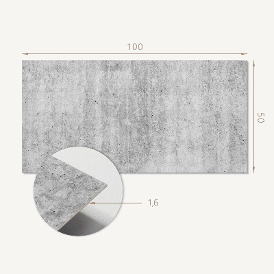 Panou decorativ bucatarie Model de beton cu fisuri