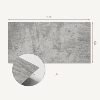 Panou decorativ perete dreptunghiular Textura de beton într-un stil brut