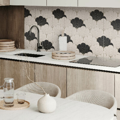 Panou decorativ perete dreptunghiular Motiv elegant cu frunze