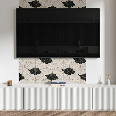 Panou decorativ perete dreptunghiular Motiv elegant cu frunze