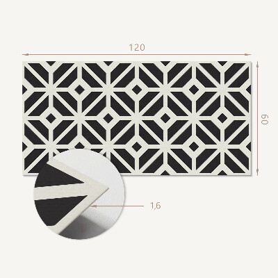 Panou decorativ bucatarie Model cu romburi în stil geometric