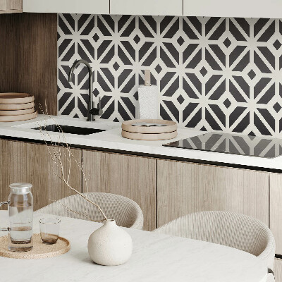 Panou decorativ bucatarie Model cu romburi în stil geometric