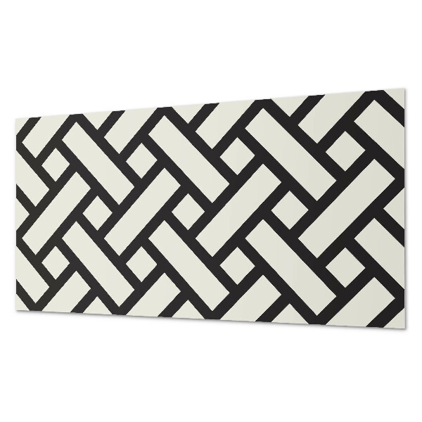 Panou decorativ bucatarie Model geometric cu împletitură