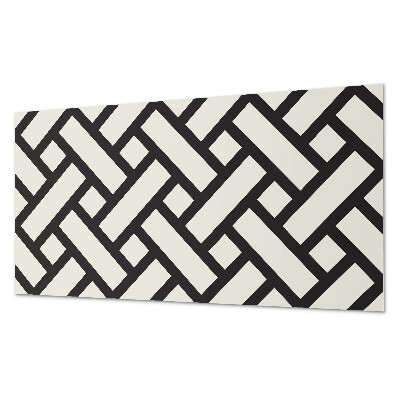 Panou decorativ bucatarie Model geometric cu împletitură