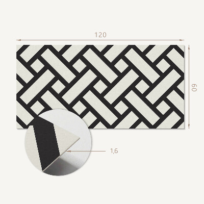 Panou decorativ bucatarie Model geometric cu împletitură