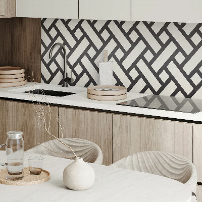 Panou decorativ bucatarie Model geometric cu împletitură