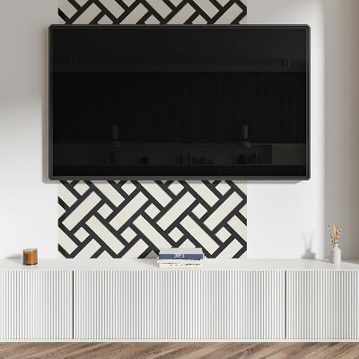 Panou decorativ bucatarie Model geometric cu împletitură