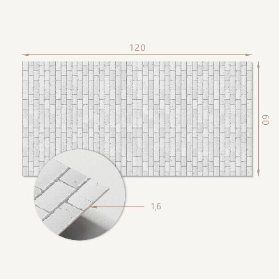 Panou decorativ perete dreptunghiular Textura caramida