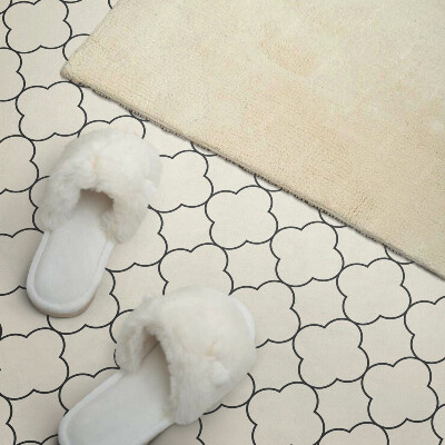 Panou decorativ dreptunghiular Model floral într-o plasă
