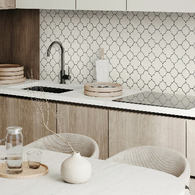 Panou decorativ dreptunghiular Model floral într-o plasă