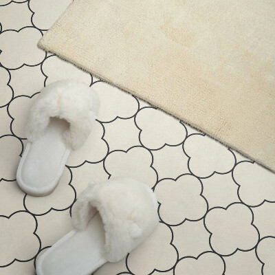 Panou decorativ dreptunghiular Model floral într-o plasă