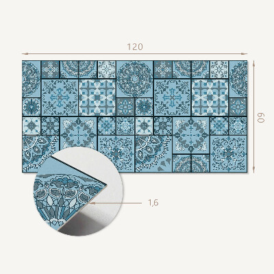 Panou decorativ dreptunghiular Mozaic de forme geometrice