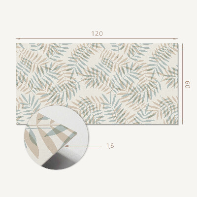 Panou decorativ dreptunghiular Model subtil de frunze