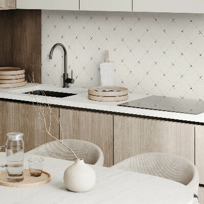 Panou decorativ bucatarie Model cu romburi în stil geometric