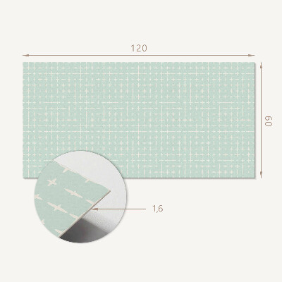 Panou decorativ perete dreptunghiular Model de linii ?i cruci în geometrie