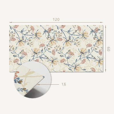 Panou decorativ perete dreptunghiular Motiv floral