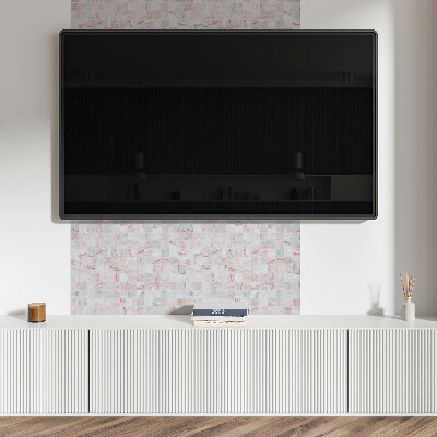 Panou decorativ dreptunghiular Model de mozaic de forme pătrate