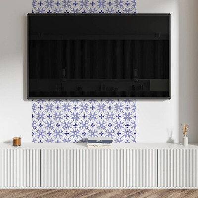 Panou decorativ perete dreptunghiular Model cu geometrie florală