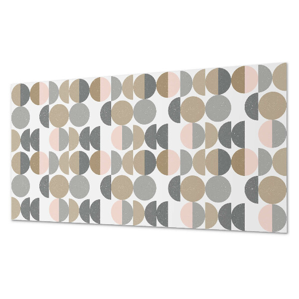 Panou decorativ dreptunghiular Cercuri ?i semicercuri într-un stil geometric