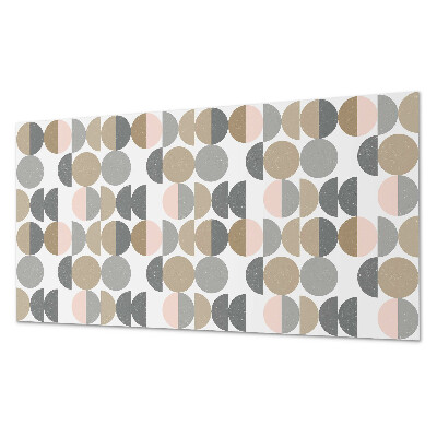 Panou decorativ dreptunghiular Cercuri ?i semicercuri într-un stil geometric