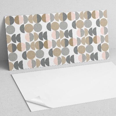 Panou decorativ dreptunghiular Cercuri ?i semicercuri într-un stil geometric