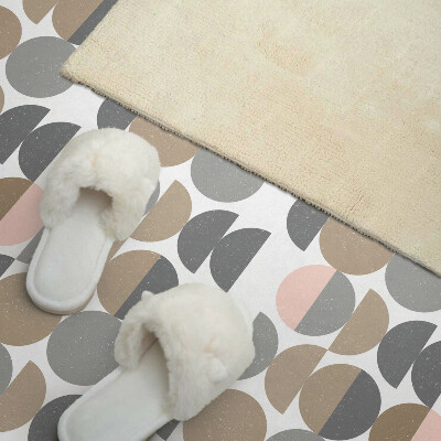 Panou decorativ dreptunghiular Cercuri ?i semicercuri într-un stil geometric
