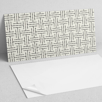 Panou decorativ bucatarie Motiv geometric în carouri