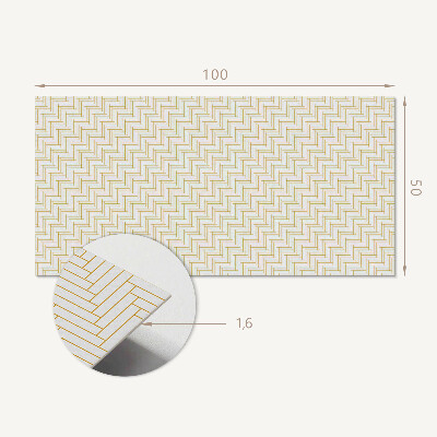 Panou decorativ dreptunghiular Model cu oase de pe?te