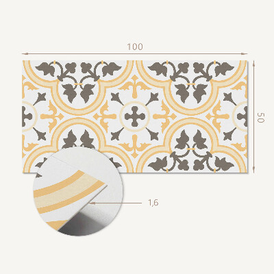 Panou decorativ perete dreptunghiular Motive vegetale