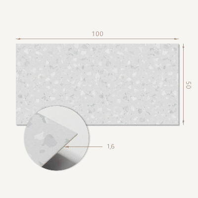 Panou decorativ dreptunghiular Model de terrazzo în stil abstract