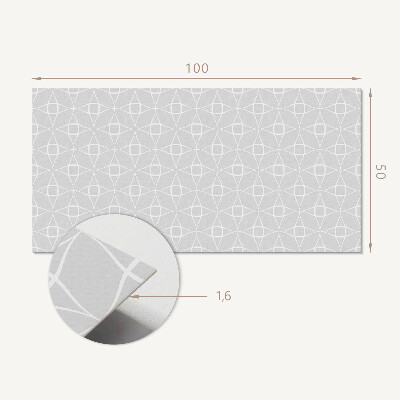 Panou decorativ bucatarie Model de grilă în stil geometric