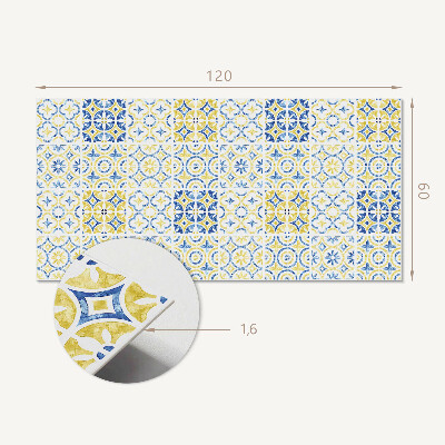 Panou decorativ dreptunghiular Mozaic cu modele decorative