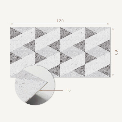 Panou decorativ bucatarie Contraste în forme geometrice