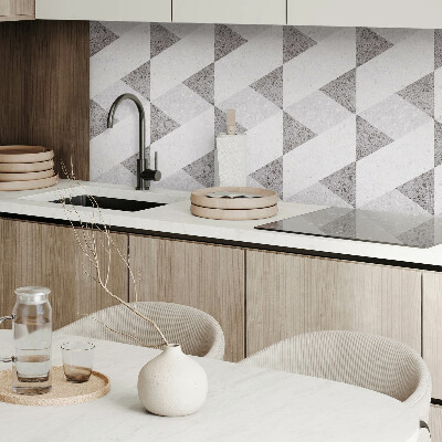 Panou decorativ bucatarie Contraste în forme geometrice