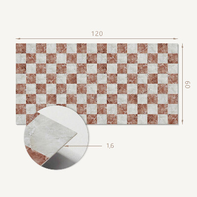 Panou decorativ perete dreptunghiular Tabla de ?ah din marmură într-un stil elegant