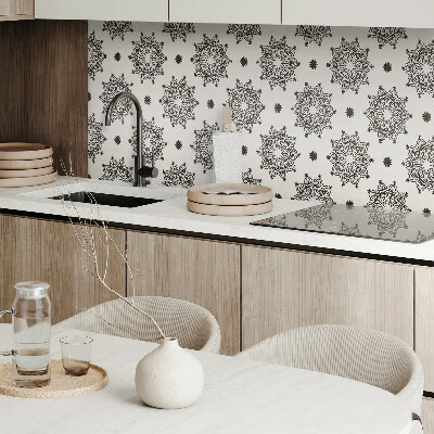 Panou decorativ perete dreptunghiular Mandala cu model de plasă
