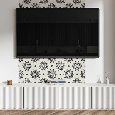 Panou decorativ perete dreptunghiular Mandala cu model de plasă
