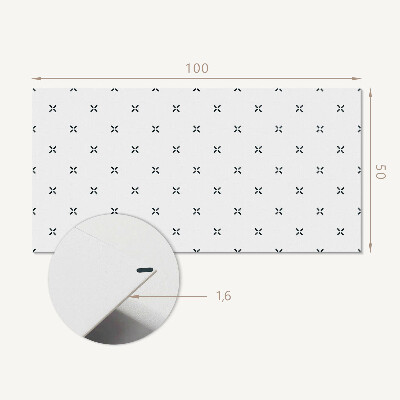 Panou decorativ dreptunghiular Motiv minimalist în cruce