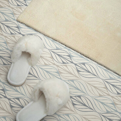Panou decorativ perete dreptunghiular Motiv cu frunze în stil romb