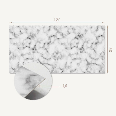 Panou decorativ perete dreptunghiular Modele de marmură cu vene delicate