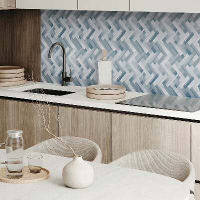 Panou decorativ dreptunghiular Model în dungi în zig-zag