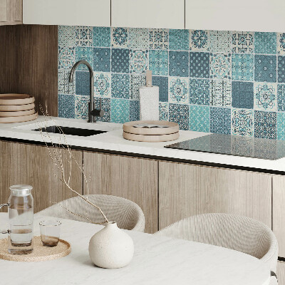 Panou decorativ perete dreptunghiular Forme de mozaic în geometrie